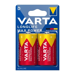 Батарейка VARTA LONGLIFE MAX P. D бл. 2
