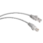 Шнур коммутационный Cabeus, cat.6a, неэкр., U/UTP, RJ45/RJ45, LSZH, AWG24, 0.5м, серый, фото 1