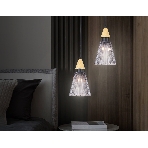 Светильник Ambrella light LH58111 BK/LW/SM черный/светлое дерево/дымчатый E14 max 40W D110*1500, фото 1
