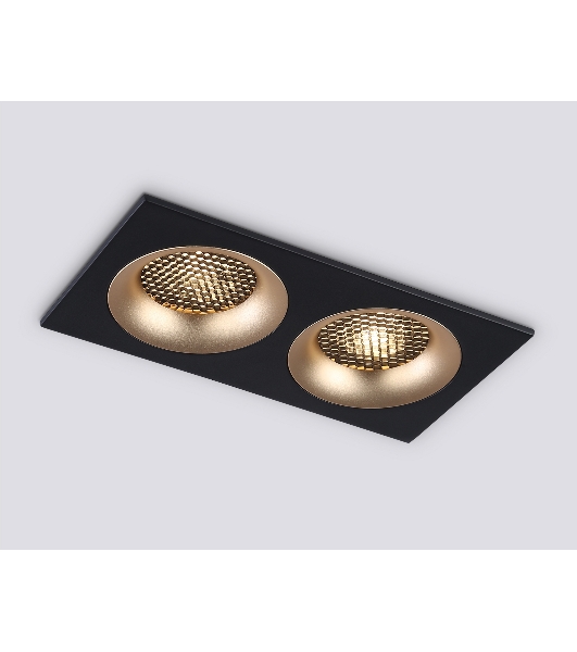 Светильник Ambrella light TN102735/2 BK/GD черный/золото GU5.3 175*92*23