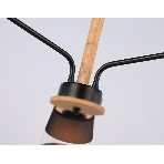 Светильник Ambrella light TR4740/3 BK/LW черный/светлое дерево E27/3 max 40W D760*350, фото6