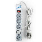 Фильтр-удлинитель Power Cube B 5,0 м 5 розеток (серый) 10А/2,2 кВт, фото6
