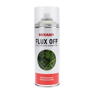 Очиститель печатных плат FLUX OFF, Rexant, 400 мл, аэрозоль