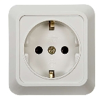 Розетка 1-м BOLLETO с заземл. накл. 7028 белый ASD/IN HOME 4680005959792, фото4