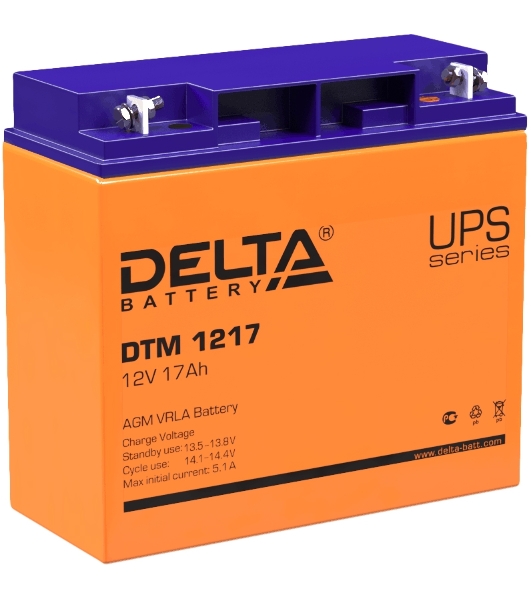Батарея для ИБП Delta DTM 1217 (12V, 17Ah)