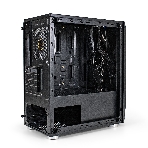 Компьютерный корпус Minitower ExeGate Mistery R2-NPX600 (mATX, БП 600NPX с вент. 12 см, 2*USB+1*USB 3.0, аудио, черный, 1 вент. 12см с RGb подсветкой и полоса на передней панели, боковая панель - закаленное стекло), фото11