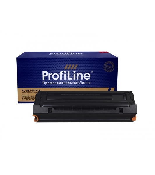 Картридж лазерный ProfiLine PL-MLT-D101S для принтеров Samsung ML-2160/ML-2162/ML-2165/ML-2167/ML-2168/SCX-3400/SCX-3405/SCX-3407/SF-760/ML-2165W/ML-2168W/SCX-3405W/SCX-3400F/SCX-3405F/SCX-3405FW/SF-760P (для аппаратов, выпущенных после 01.07.2017) 1500 копий