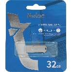 Флешка USB Netac U785 (NT03U785C-032G-30PN), 32Gb, USB 3.0/TypeC, R/W 110/45, серебристый, фото9