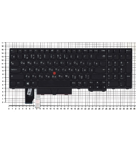 Клавиатура для ноутбука Lenovo Thinkpad P15 T15g черная с подсветкой