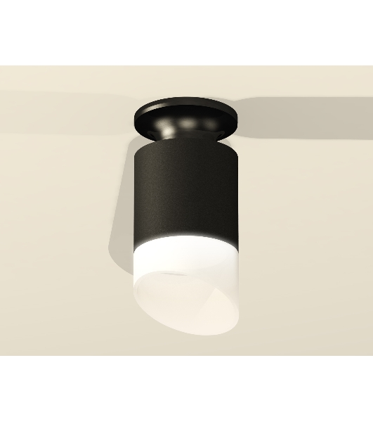 Светильник Ambrella Light XS6302112 SBK/PBK/FR черный песок/черный полированный/белый матовый MR16 GU5.3 (N6902, C6302, N6256)
