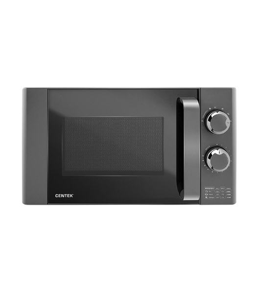 Микроволновая печь Centek CT-1573 серый, 20 л, 700 Вт, переключатели - поворотный механизм