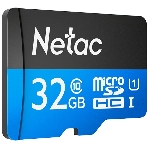 Флеш карта microSDHC 32Gb Netac P500 NT02P500STN-032G-S (без SD адаптера) 80Mb/s, фото 1