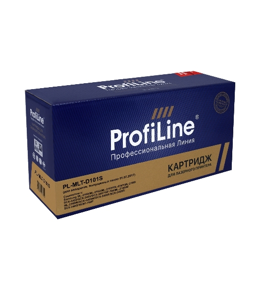 Картридж лазерный ProfiLine PL-MLT-D101S для принтеров Samsung ML-2160/ML-2162/ML-2165/ML-2167/ML-2168/SCX-3400/SCX-3405/SCX-3407/SF-760/ML-2165W/ML-2168W/SCX-3405W/SCX-3400F/SCX-3405F/SCX-3405FW/SF-760P (для аппаратов, выпущенных после 01.07.2017) 1500 копий