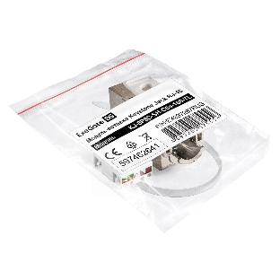 Модуль-вставка Keystone Jack RJ-45 ExeGate KJ-8P8C-SH-C6A-180-TL (Кат.6A, экранированная, 180 градусов, IDC Toolless (без инструмента))