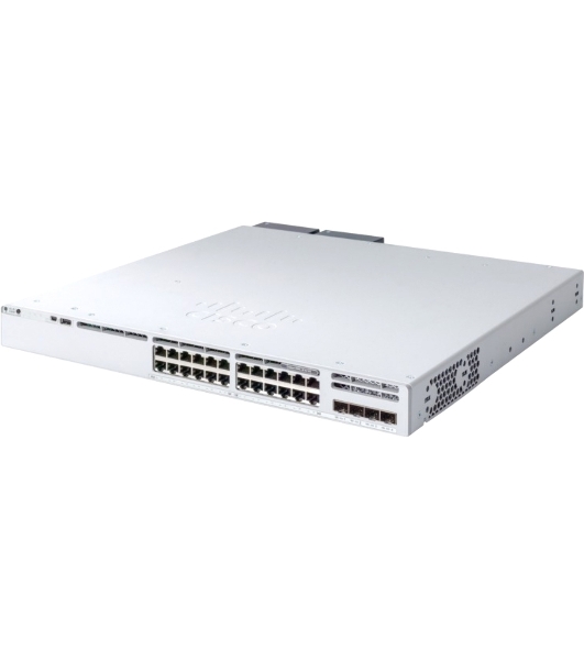 Коммутатор Cisco Catalyst C9300L-24P-4X-E, 24×1 Гбит/с, 4×10 Гбит/с SFP+, управляемый