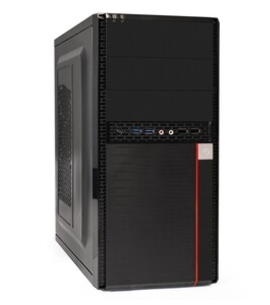 Компьютерный корпус Minitower ExeGate MA-371X Black, mATX (UN600, 120мм) 2хUSB+2хUSB 3.0, Audio