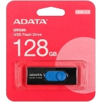 Флешка USB ADATA UV320 (AUV320-128G-RBKBL), 128Gb, USB 3.2, R/W 100/30, черный/голубой, фото13