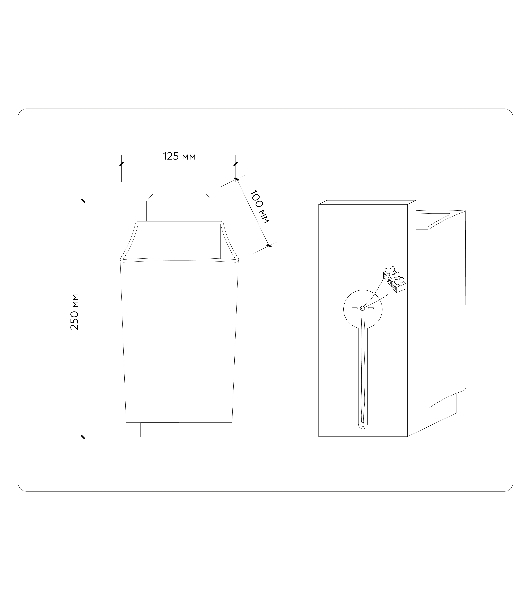 Светильник Ambrella light TR83122 LW/FR светлое дерево/белый матовый E27 max 40W 250*125*100