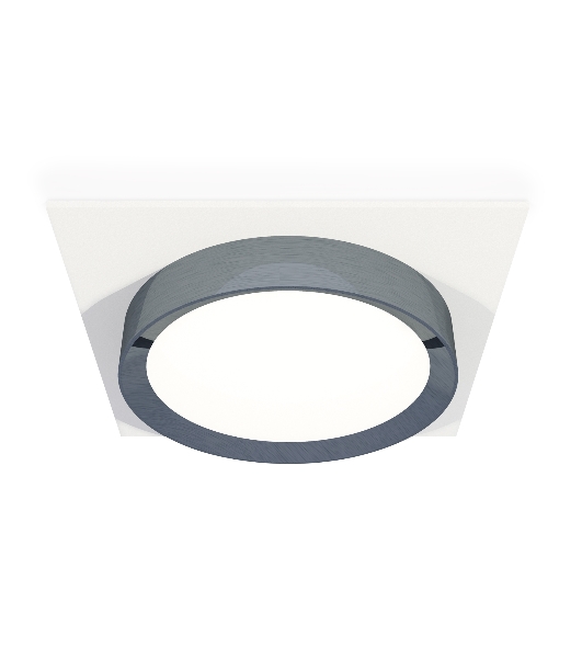 Комплект встраиваемого светильника Ambrella light XC8061007 SWH/PPH белый песок/графит полированный GX53 (C8061, N8133)