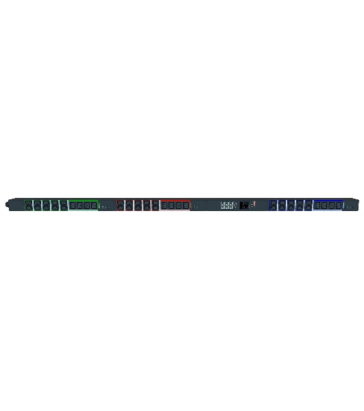 Блок распределения питания Elemy IPDU-5936 верт.размещ. 12xC19 30xC13 с мониторингом 3x16A IEC 60309 2.4м
