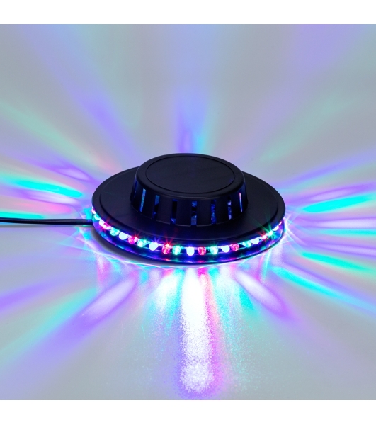 Диско-лампа Летающая тарелка 48 LED, черный корпус, 230В Neon-night