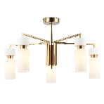 Люстра Ambrella light LH56124/5 BS/FR латунь/белый матовый E14*5 max 40W D605*350, фото9