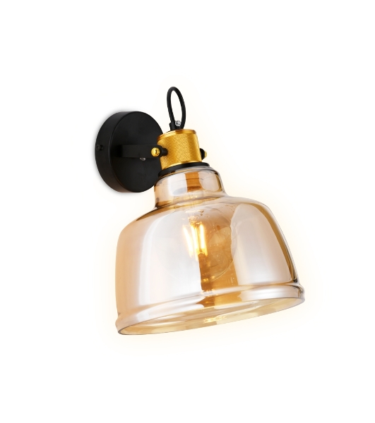 Светильник Ambrella light TR3521 SB/TI бронза/янтарь E27 max 40W 220*280*320