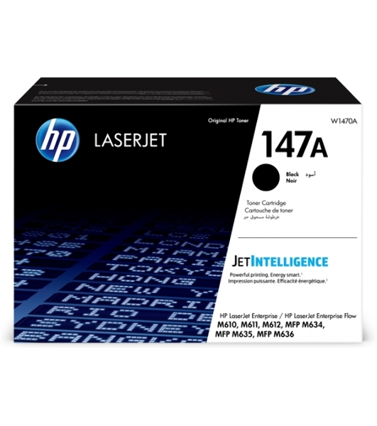 Картридж лазерный HP 147A W1470A черный (10500 стр.) для HP LaserJet M610dn