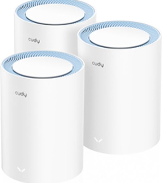 Бесшовный Mesh роутер Cudy M1200(3-Pack) AC1200 10/100BASE-TX белый (упак.:3шт)