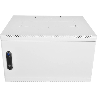 Шкаф коммутационный ЦМО (ШРН-6.650.1-9005) настенный 6U 600x650 мм пер. дв. металл 200 кг черный 470 мм 180 град.