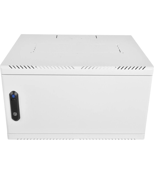 Шкаф коммутационный ЦМО (ШРН-6.650.1-9005) настенный 6U 600x650 мм пер. дв. металл 200 кг черный 470 мм 180 град.