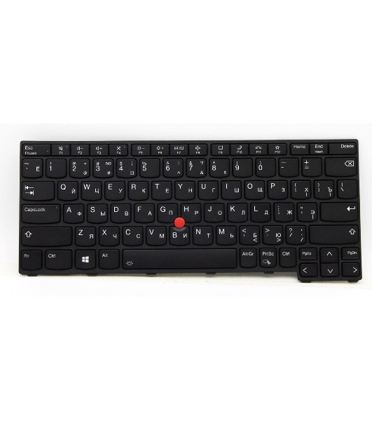 Клавиатура для ноутбука Lenovo ThinkPad X13 Gen 2 черная с подсветкой