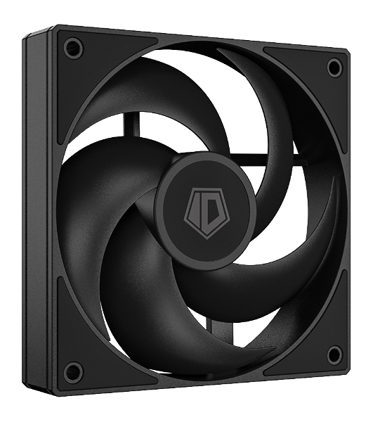Вентилятор для корпуса ID-Cooling AS-120-K черный, 120 мм, 2000 об/мин, 27.2 дБ, 4 pin