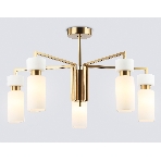 Люстра Ambrella light LH56124/5 BS/FR латунь/белый матовый E14*5 max 40W D605*350, фото8