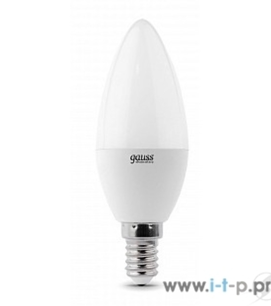 Лампа светодиодная LED Gauss 8Вт E14 220В 2700К Elementary свеча 33118