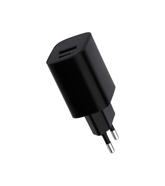 Сетевое зарядное устройство Rexant USB + Type-C, 5V, 2.4 A, черный