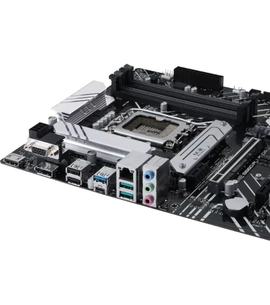 Материнская плата ASUS PRIME B660-PLUS D4, Socket LGA 1700, Intel B660, 4xDDR4, 4xSATA, 3xM.2, 1xPCIe 4.0 x16, 1xPCIe 3.0 x4, 1xHDMI, 1xDP, 1xVGA, 1x 1Gb LAN, 1xUSB-C 3.2 Gen 2x2, 2xUSB-A 3.2 Gen 2, 1xUSB-A 3.2 Gen 1, 2xUSB-A 2.0, 7.1, ATX