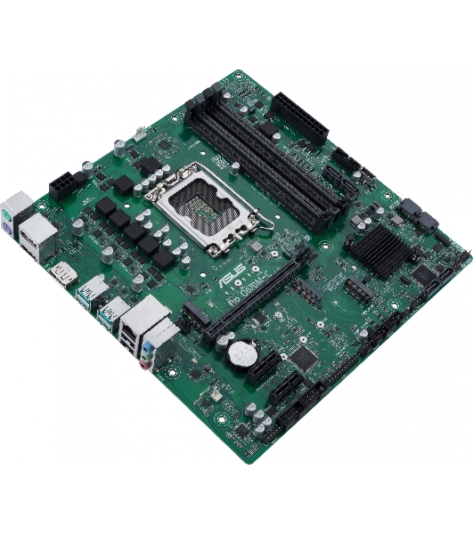 Материнская плата ASUS Pro Q670M-C-CSM, LGA 1700, Intel Q670, 4xDDR5, 6xSATA, 2xM.2, 1xPCIe 4.0 x16, 1xHDMI, 2xDP, 1x1Gb LAN, 4xUSB-A 3.2 Gen 2, 3x3.5 мм, 7.1, mATX
