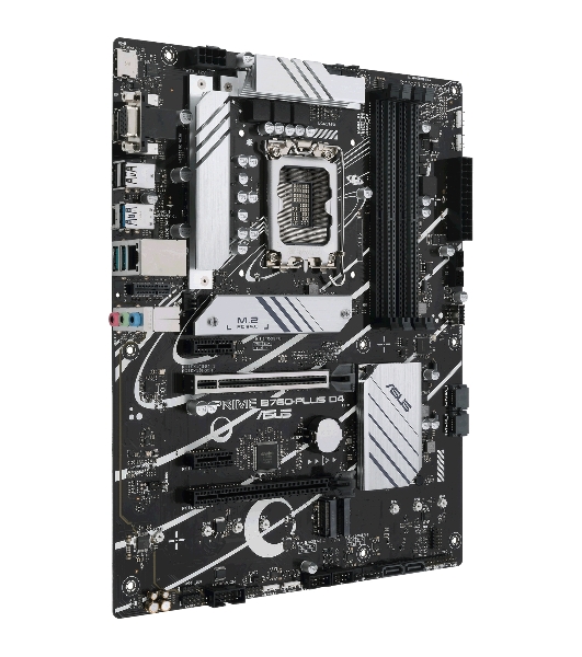Материнская плата ASUS PRIME B760-PLUS D4, LGA 1700, Intel B760, 4xDDR4, 4xSATA, 3xM.2, 1xPCIe 4.0 x4, 1xPCIe 5.0 x16, 1xHDMI, 1xDP, 1xVGA, 1x 2.5Gb LAN, 1xUSB 3.2 Gen 2, 2xUSB-A 3.2 Gen 2, 3x3.5 мм, 7.1, ATX