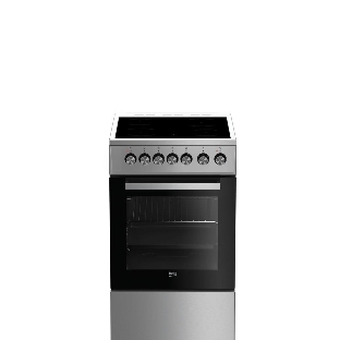 Плита электрическая Beko FSS57100GX серебристый, конфорок 4 шт, духовка 60 л, 50 см x 85 см x 60 см