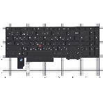 Клавиатура для ноутбука Lenovo Thinkpad T15p P15v черная, фото2