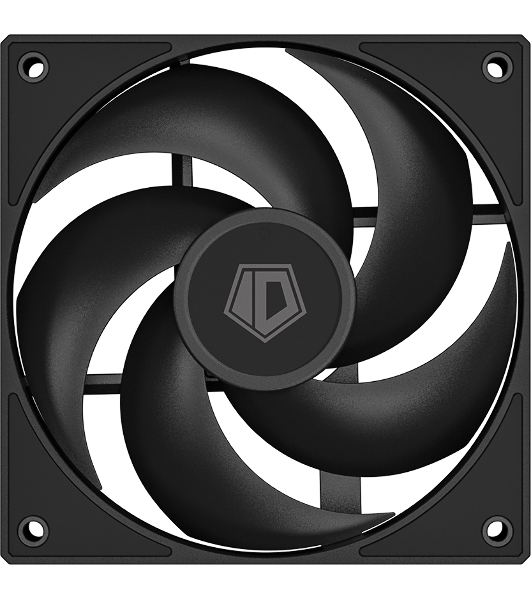Вентилятор для корпуса ID-Cooling AS-120-K черный, 120 мм, 2000 об/мин, 27.2 дБ, 4 pin