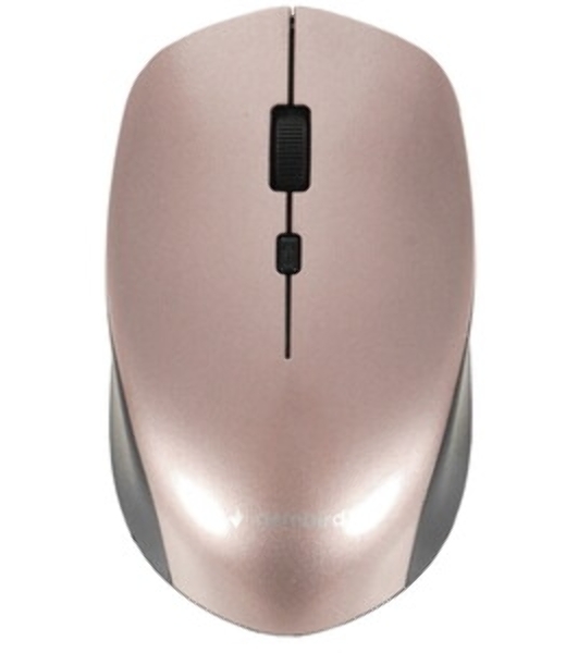 Мышь беспроводная Gembird MUSW-250-3 розовый, 1600 dpi, радиоканал, USB, кнопки - 4