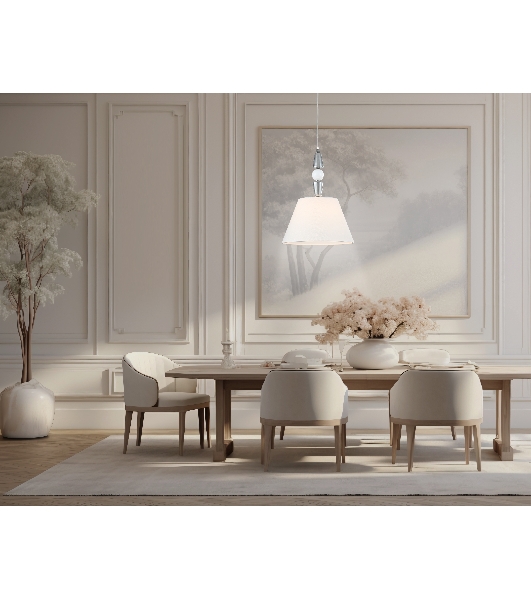 Светильник Ambrella light LH75250 SN/FR сатин никель/белый матовый E27 max 60W D360*500