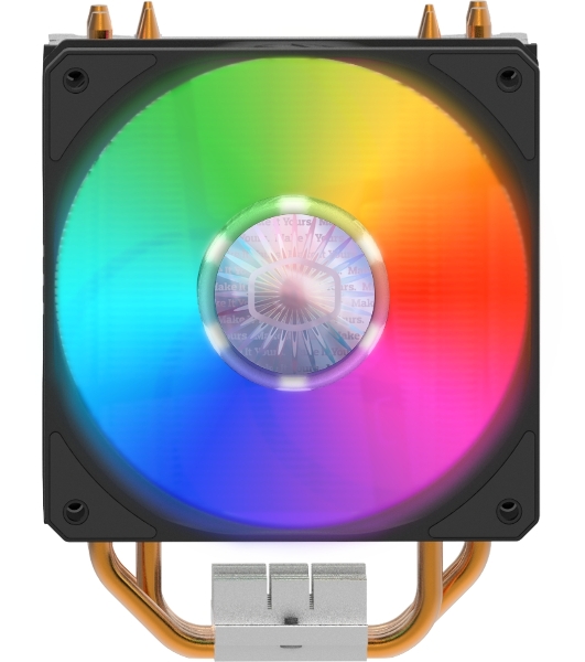 Кулер для процессора Cooler Master Hyper 212 ARGB черный, 120 мм, алюминий/медь, 1800 об/мин, 27 дБ, 4 pin, 150 Вт, 157 мм