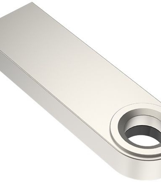 Флешка USB Netac U278 (NT03U278N-008G-20PN), 8Gb, USB 2.0, R/W 50/10, серебристый/черный