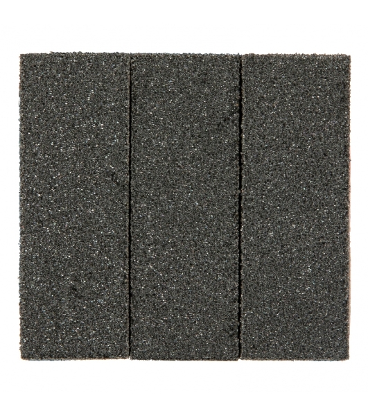 Губка для шлифования Matrix 100 x 70 x 25 мм, мягкая, 3 шт., P 60/80, P 60/100, P 80/120