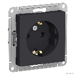 Механизм розетки 1-м СП AtlasDesign с заземл. 16А карбон SchE ATN001043, фото8