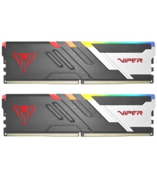 Оперативная память Patriot Viper Venom, DDR5, 32GB (2x16GB), 5600MHz, CL36, DIMM, с радиаторами, RGB, черный