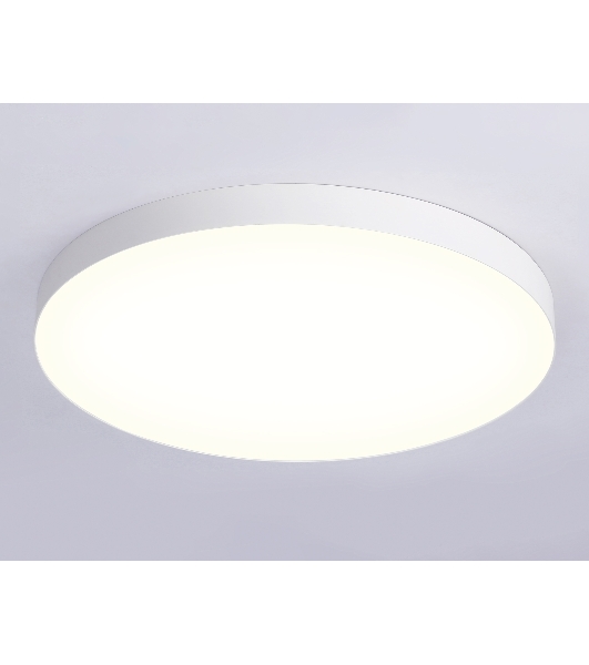 Потолочный светодиодный светильник Ambrella light FV5539 WH белый LED 130W 3000K D800*58 (Без ПДУ)